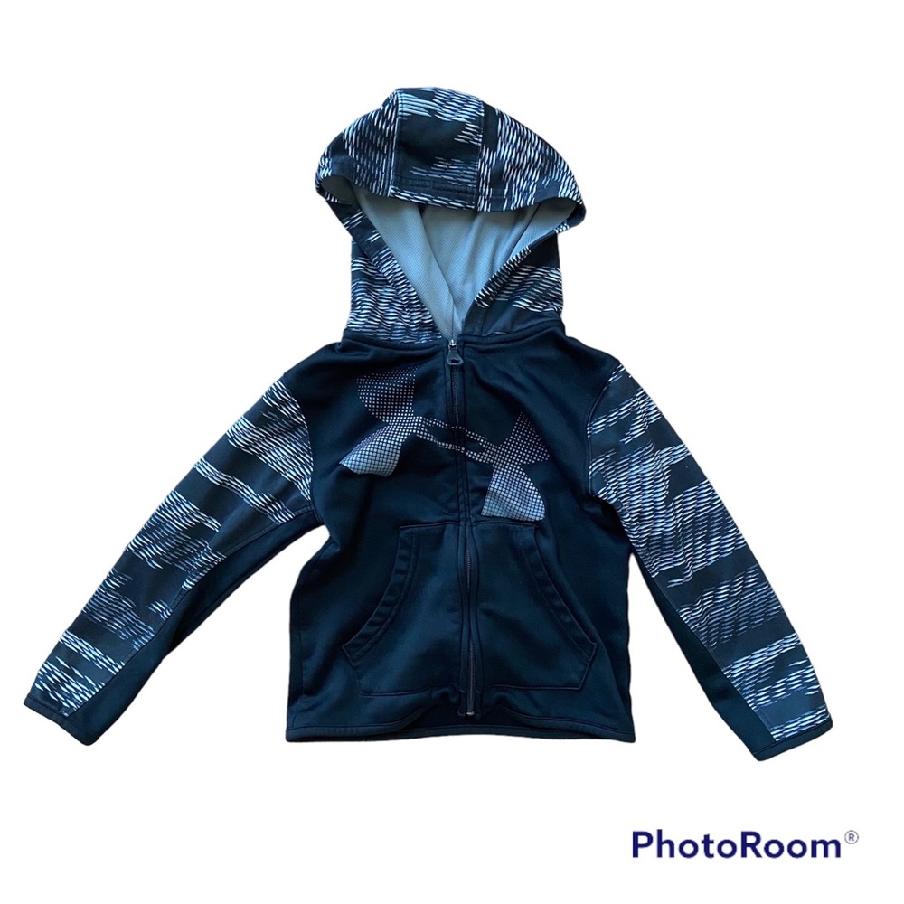 Under Armour Boys Black Grey Jacket